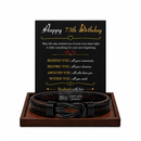 Birthday Gift for Men | Bracelet with Milestone Year Card