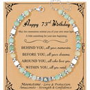 Birthday Gifts for Women | Moonstone Bracelet with Message Card 73th Birthday
