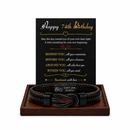 Birthday Gift for Men | Bracelet with Milestone Year Card