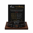 Birthday Gift for Men | Bracelet with Milestone Year Card