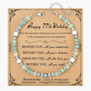 Birthday Gifts for Women | Moonstone Bracelet with Message Card 77th Birthday
