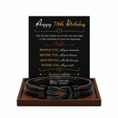 Birthday Gift for Men | Bracelet with Milestone Year Card