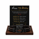 Birthday Gift for Men | Bracelet with Milestone Year Card