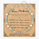 Birthday Gifts for Women | Moonstone Bracelet with Message Card 79th Birthday