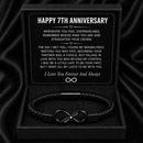 Anniversary Gifts for Him - Engraved Bracelet w/ Names for Husband