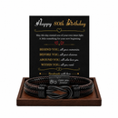 Birthday Gift for Men | Bracelet with Milestone Year Card