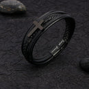 'To My Dad' Bracelet "Love You Forever" | Father's Day Gift | Cross Braided Leather Bracelet