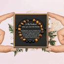 Men's Tiger Eye Stone & Bead Bracelet | To My Man | To My Husband