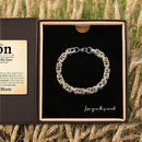 "To My Son" Deluxe Bracelet Gift Set | 316L Stainless Steel/S925 Bracelet Gold