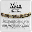 "To My Man" Deluxe Bracelet Gift Set | 316L Stainless Steel/S925 Bracelet