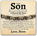 "To My Son" Deluxe Bracelet Gift Set | 316L Stainless Steel/S925 Bracelet