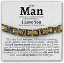 "To My Man" Deluxe Bracelet Gift Set | 316L Stainless Steel/S925 Bracelet