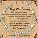 Anniversary Gift for Women | Bracelet with Year-Specific Message Card 8th Anniversary (Bronze)