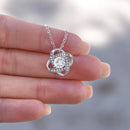To My Daughter-In-Law Necklace | 14K White Gold W/ Zirconia & Gift Box