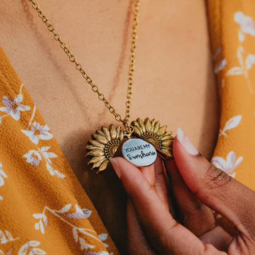 'You Are My Sunshine' Sunflower Necklace | To My Daugther/Granddaughter/Partner