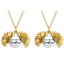 'You Are My Sunshine' Sunflower Necklace | To My Daugther/Granddaughter/Partner