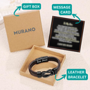 "Son/Father-In-Law" Bracelet Gift Set | Men's Leather Bracelet