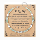 Anniversary Gift for Women | Bracelet with Year-Specific Message Card To My Wife "Happy Anniversary"