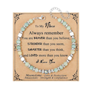 "To My Niece" Bracelet Gift | Moonstone & Stainless Steel