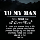 Engraved Men's Leather Bracelet | Custom with 1-4 Names To my Man ($2)