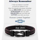Braided Leather Bracelet | Always Remember