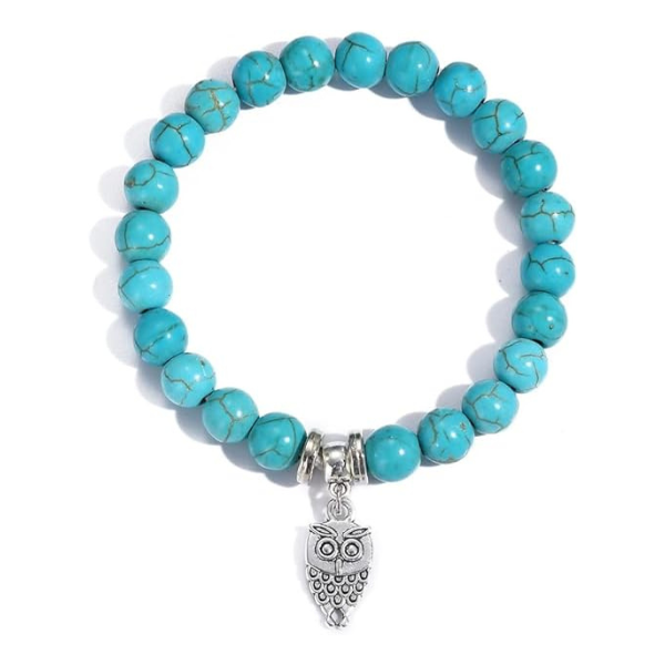 Turquoise Beaded Bangle Bracelet