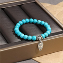 Turquoise Beaded Bangle Bracelet