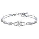 Daughter-In-Law Bracelet Engraved W/ Warm Words | Infinity Heart Bracelet Silver