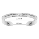 Daughter Bracelet From Mom/Mother W/ Engraved Message & Card