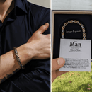 "To My Man" Deluxe Bracelet Gift Set | 316L Stainless Steel/S925 Bracelet