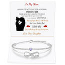Mother's Day Bracelet From Daughter/Son | 316L Stainless Steel & Cuban Zircon Mom Card From Son