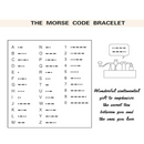 Morse Code Bracelet | 18K Real Gold Plated Beads on Black Leather