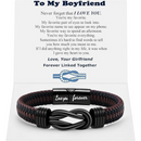Braided Leather Bracelet | To My Boyfriend