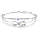 Mother's Day Bracelet From Daughter/Son | 316L Stainless Steel & Cuban Zircon