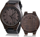 Engraved Wooden Watch Gift | To My Man/Husband/Fiance/Boyfriend To My Boyfriend