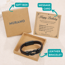 Birthday Gift for Men | Bracelet with Milestone Year Card