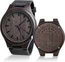 Engraved Wooden Watch Gift | To My Man/Husband/Fiance/Boyfriend To My Husband