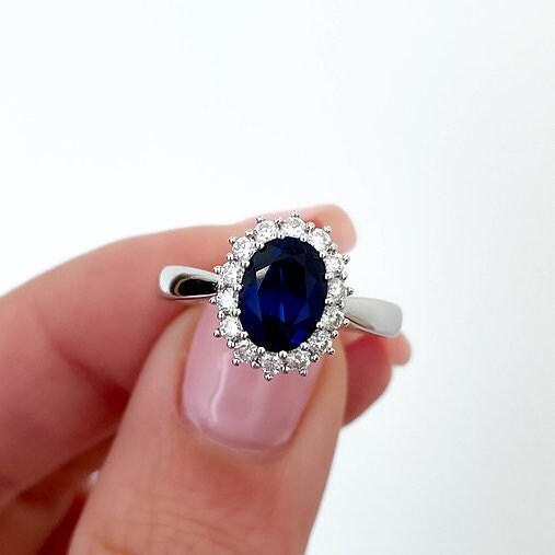 Princess Diana’s Sapphire Ring | Solid S925 Sterling Silver