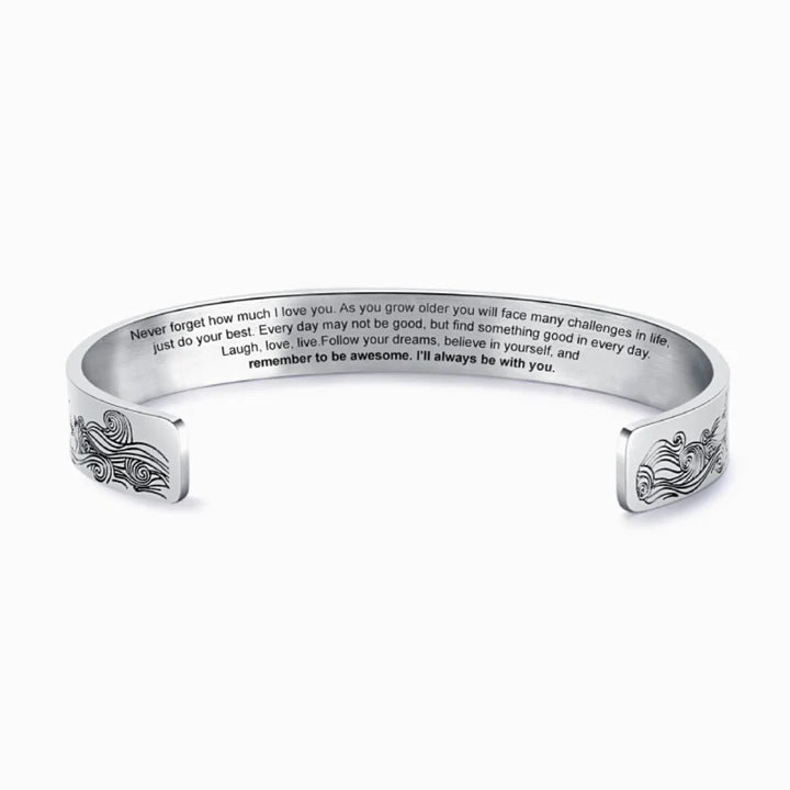 To My Daughter/Granddaughter Bracelet 'I Will Always Be With You'