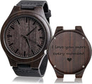 Engraved Wooden Watch Gift | To My Man/Husband/Fiance/Boyfriend I Love You