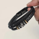 My Son/Grandson Bracelet "Love You Forever" | Braided Leather Bracelet